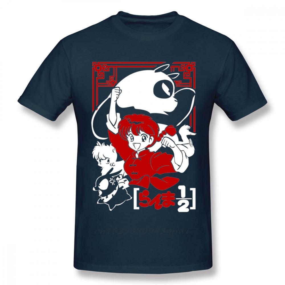 Punk Rock Unisexs Tshirt Unisexs Ranma 12 T Shirt Guys Fashion Streetwear Round Neck Faddish Design Tee Shirt