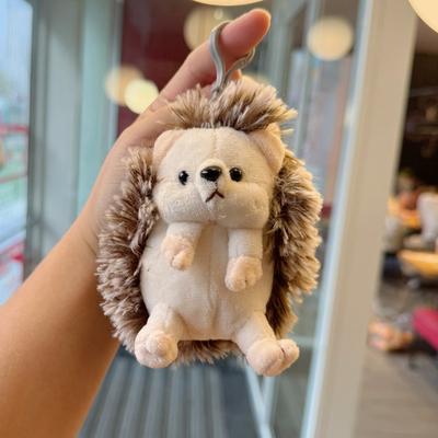 Peluche Hérisson Mignonne de 11 cm - Jouet en Peluche - Animal en Peluche - Porte-clés Hérisson Adorable - Pendentif Sac à Dos - Décoration Chambre - Cadeau d'Anniversaire