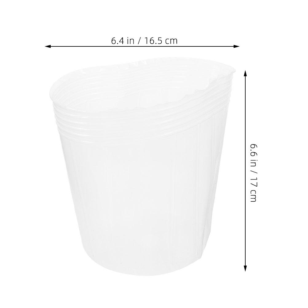10Pcs Transparent Plastic Plant Pot Insert Liner Clear Planter Basket Insert Replacement Flower Pot Basket Liner