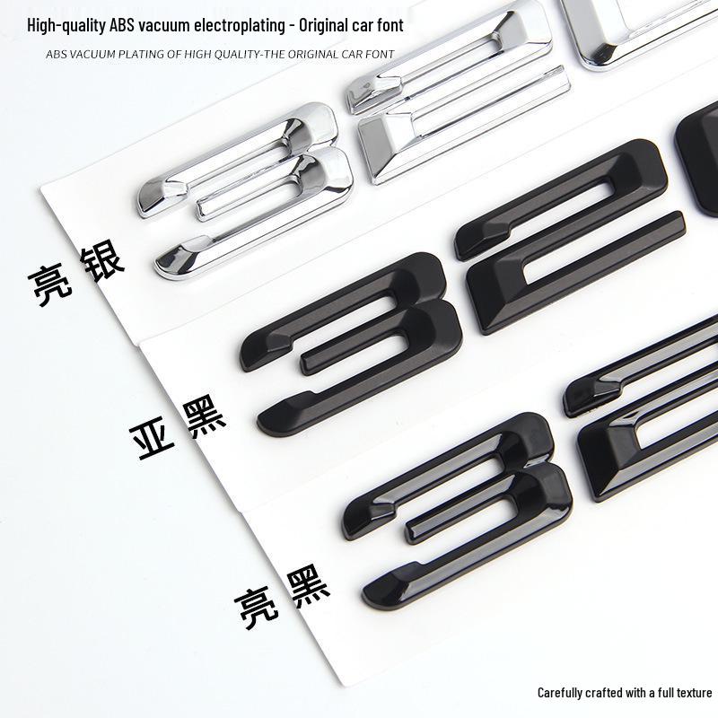 ABS Electroplated Badge for 1, 3, 5, and 7 Series Trunk - 520 English Letter Displacement Emblem