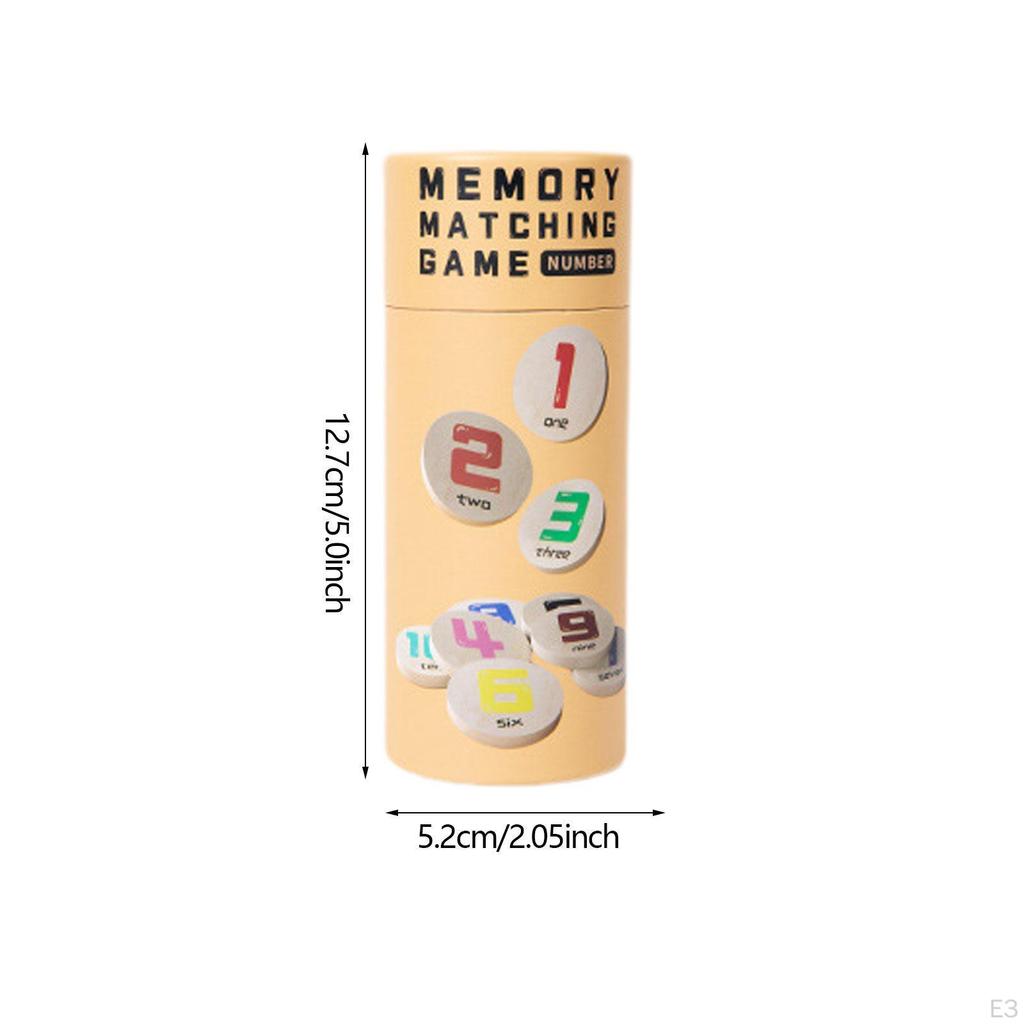 Kids Memory Game Educational Toys Cognitive Skill Development Funny with Wood Cards Matching