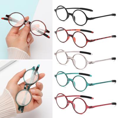 Fashion PC Round Frame Presbyopic Eyeglasses Ultralight Far Sight Eyewear Reading Glasses