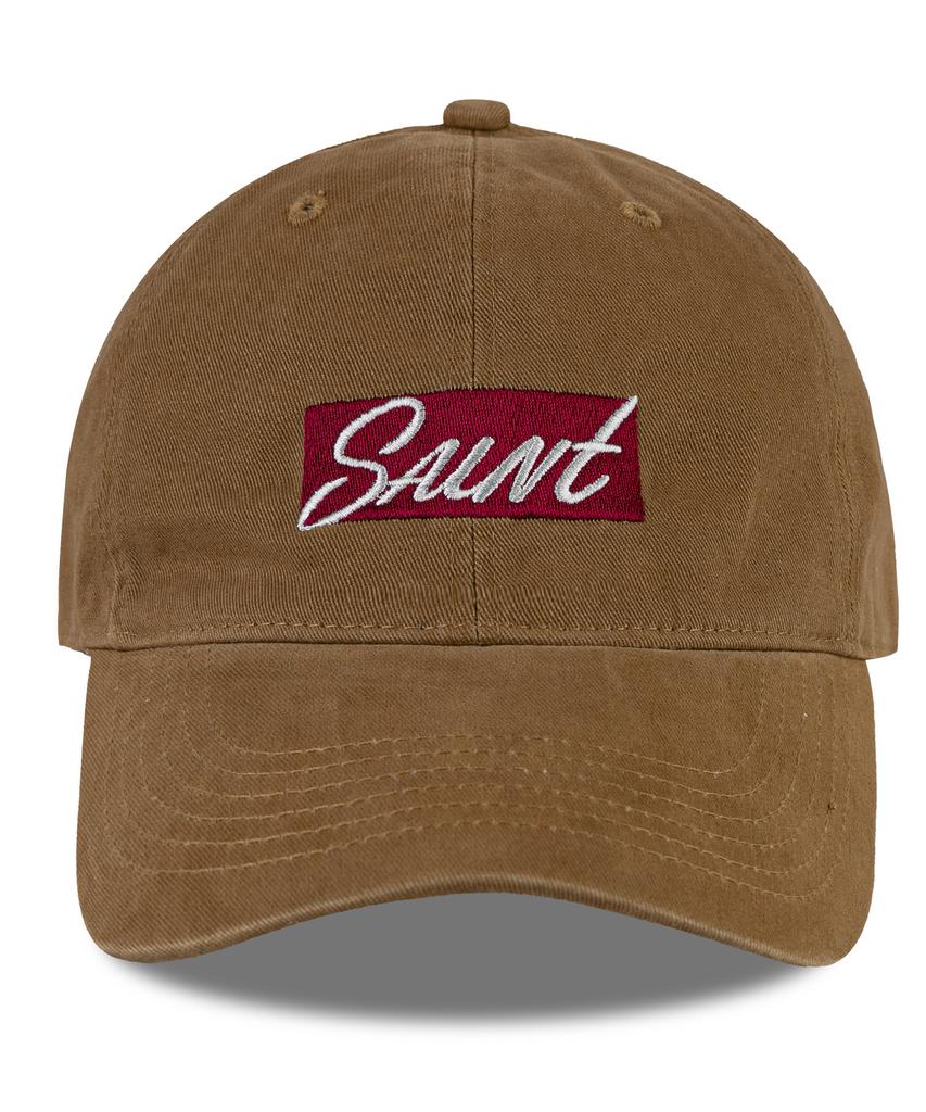 Wig Saint Box Logo Cation Washed Ball Cap - Beige