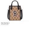 MLB Polyester Tote Bag, Shopping Bag, Handbag, Shoulder Bag, Crossbody Bag Mini Women's Khaki 7ACRM062N-43BGS