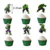 Hulk Birthday Decorations Party Set, Hulk Superhero Hero Movie Character Popular Kids Cute Funny Boy Girl Green Happy Birthday Garland Banner Balloons