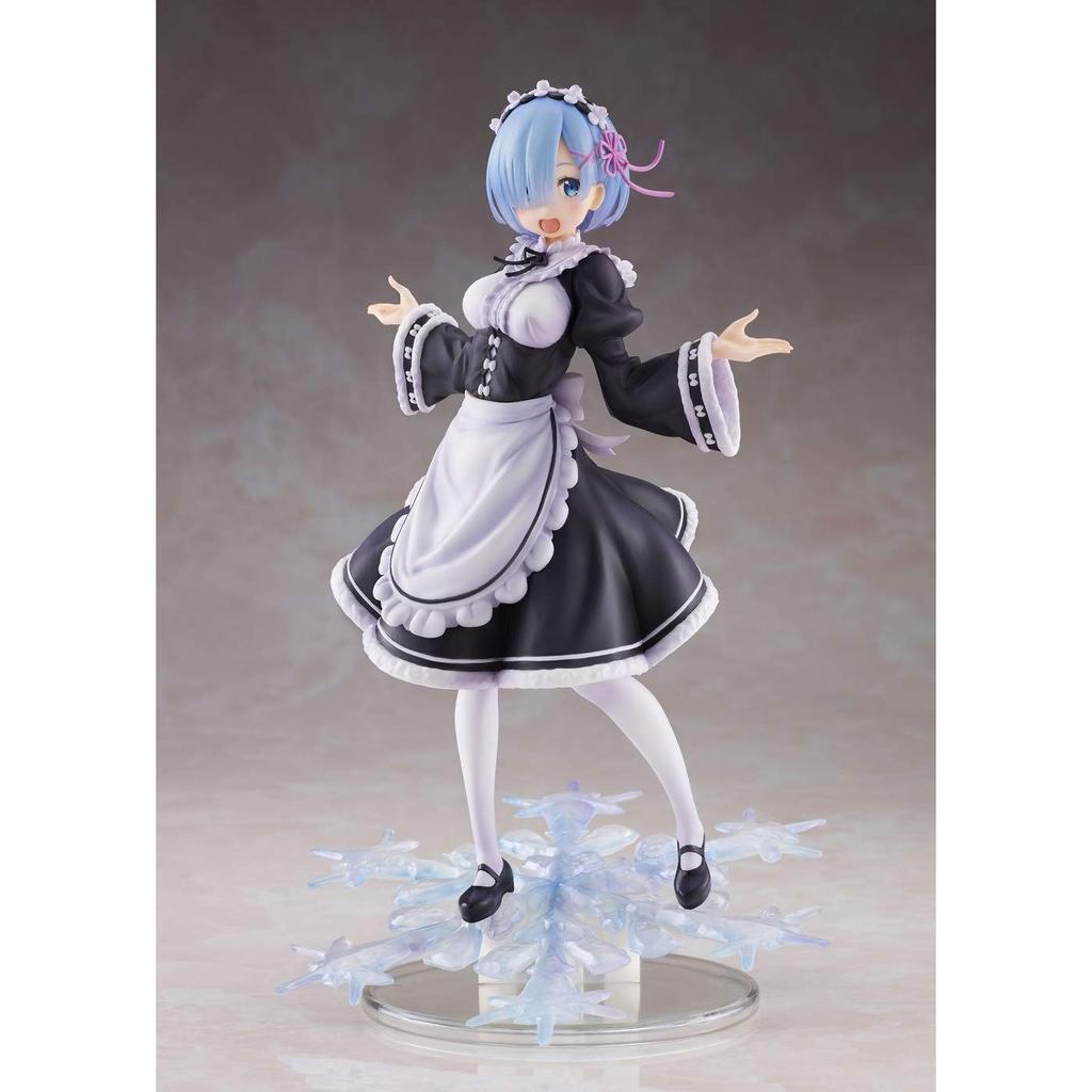 Taito ReZero Winter Maid Rem Colorful Anime PVC Figure Artist Masterpiece Height 20.32 Cm