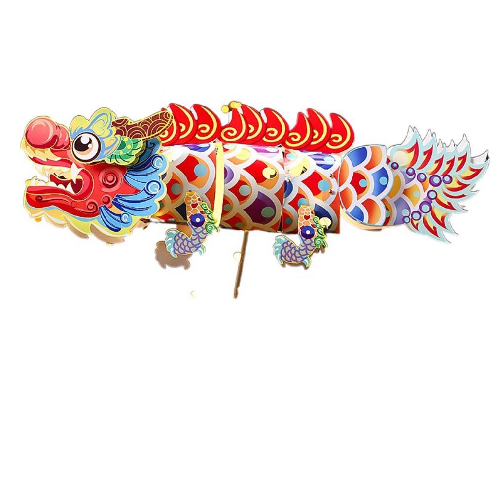 

Paper Dragon Dance Lantern 3D Koi Middle Autumn Festival Lantern Portable Goldfish Lanterns Gift Style D