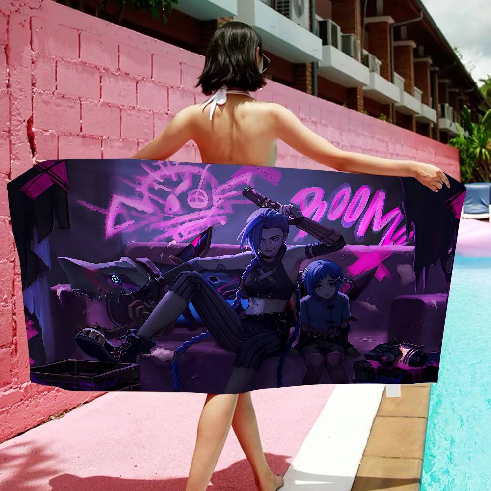 Game J-Jinxs Microfiber Beach Towel Absorbent Quick Dry Soft Yoga Swimming Resort Mountain Climbing Towel