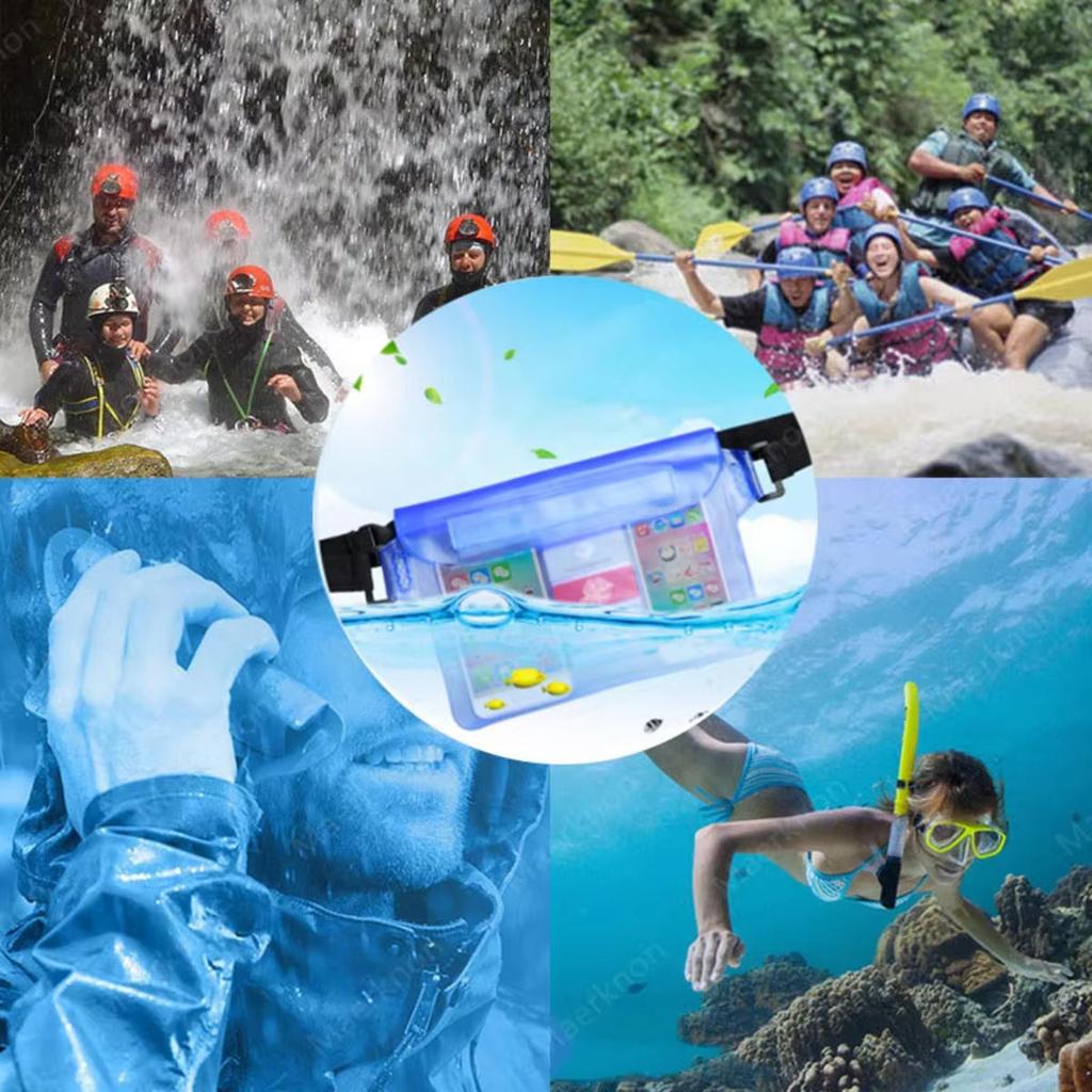 Waterproof Swimming Bag Sealing Drift Diving Waist Pack Skiing Phone Case Cover Dry Shoulder Bag for Beach Boat Sport