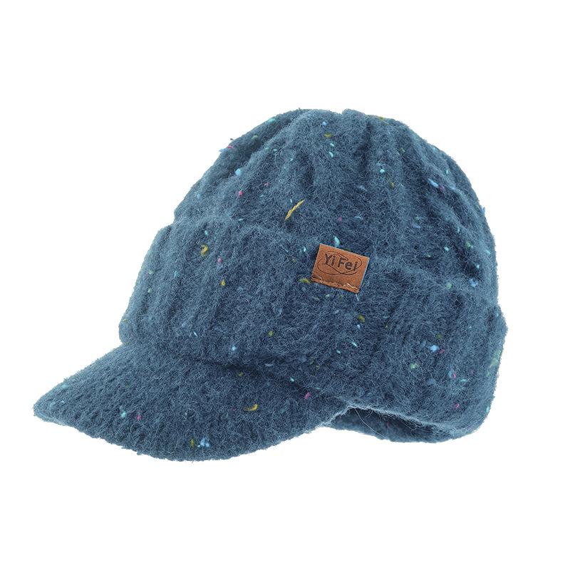 Sequined Cap Autumn and Winter Outdoor Leisure Thickened Thermal Ear Protection Hat Wool Hat