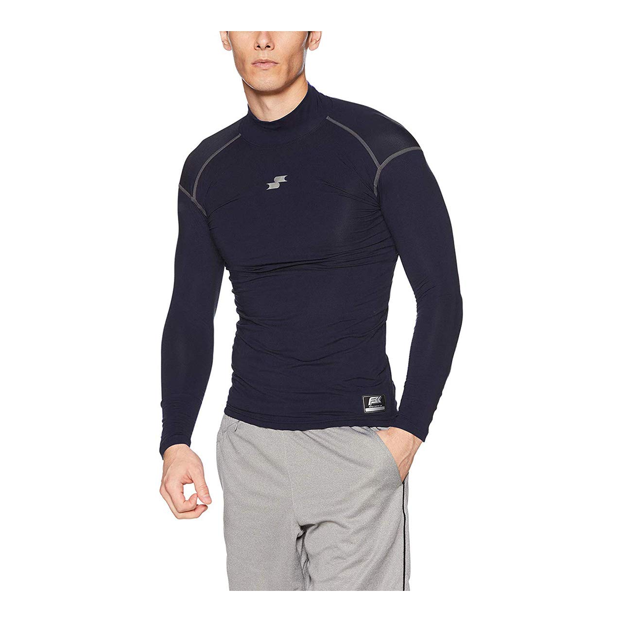 

SSK SC B Soft Undershirt Navy Size L to Japanese size Men s Heat-Retaining High-Neck Long-Sleeve (SCBE180HL), (70), (equivalent L)