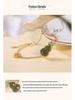 Imitation Hetian Jade Green Gourd Tassel Bracelet - Retro Chinese Style Auspicious Clouds Jewelry for Women