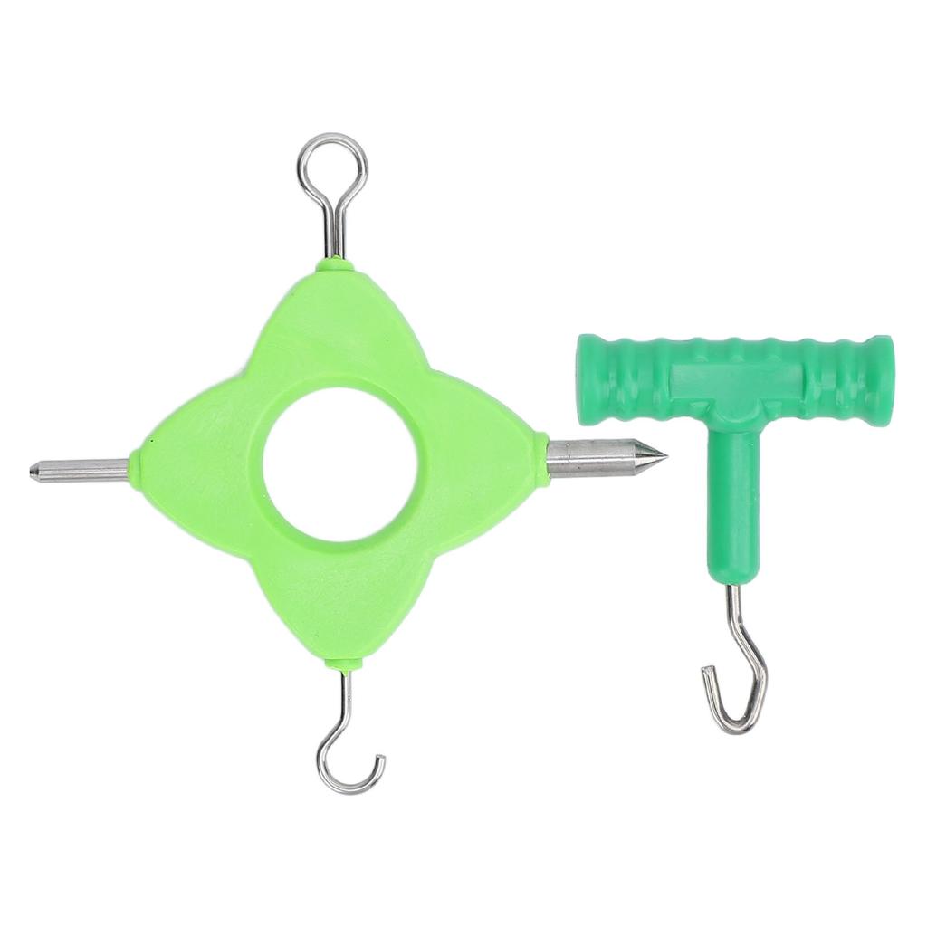 Carp Fishing Knot Puller Tool Set Stainless Steel Bright Color Versatile Fishing Bait Tightener Rig Set for Outdoor