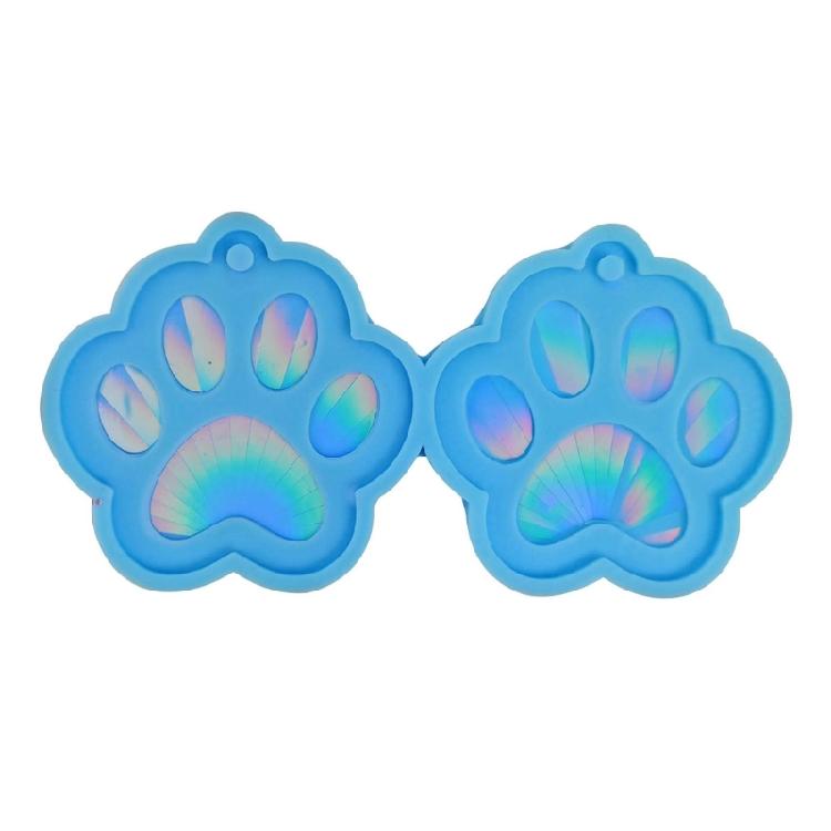 

Light and Shadow Keychain Silicone Mold Perforable Earring Pendant Handmade Mold 1 синий