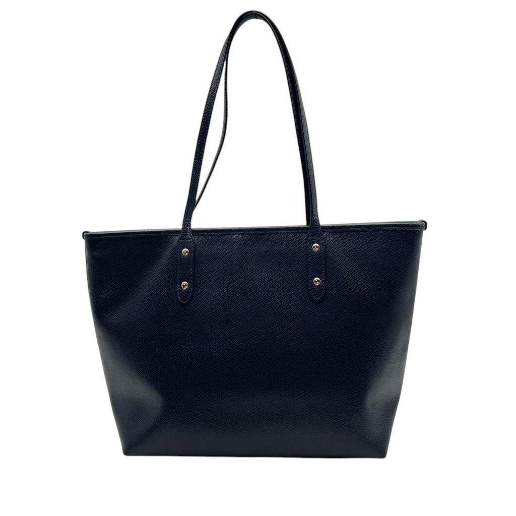 Used COACH Tote Bag City City Zip ToteTote Bag Navy Women