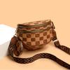 Fashion High-end New Style Checkerboard Messenger Bag Class Commute Versatile Single Shoulder Messenger Bag Women