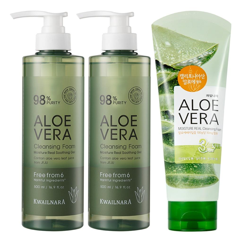

Aloe Large Capacity Cleansing Foam 500ml x 2 + 150ml