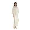 Women's Chinese Style Embroidered Tang Suit Two-Piece: Summer Jacquard Spaghetti Strap Dress & Top.