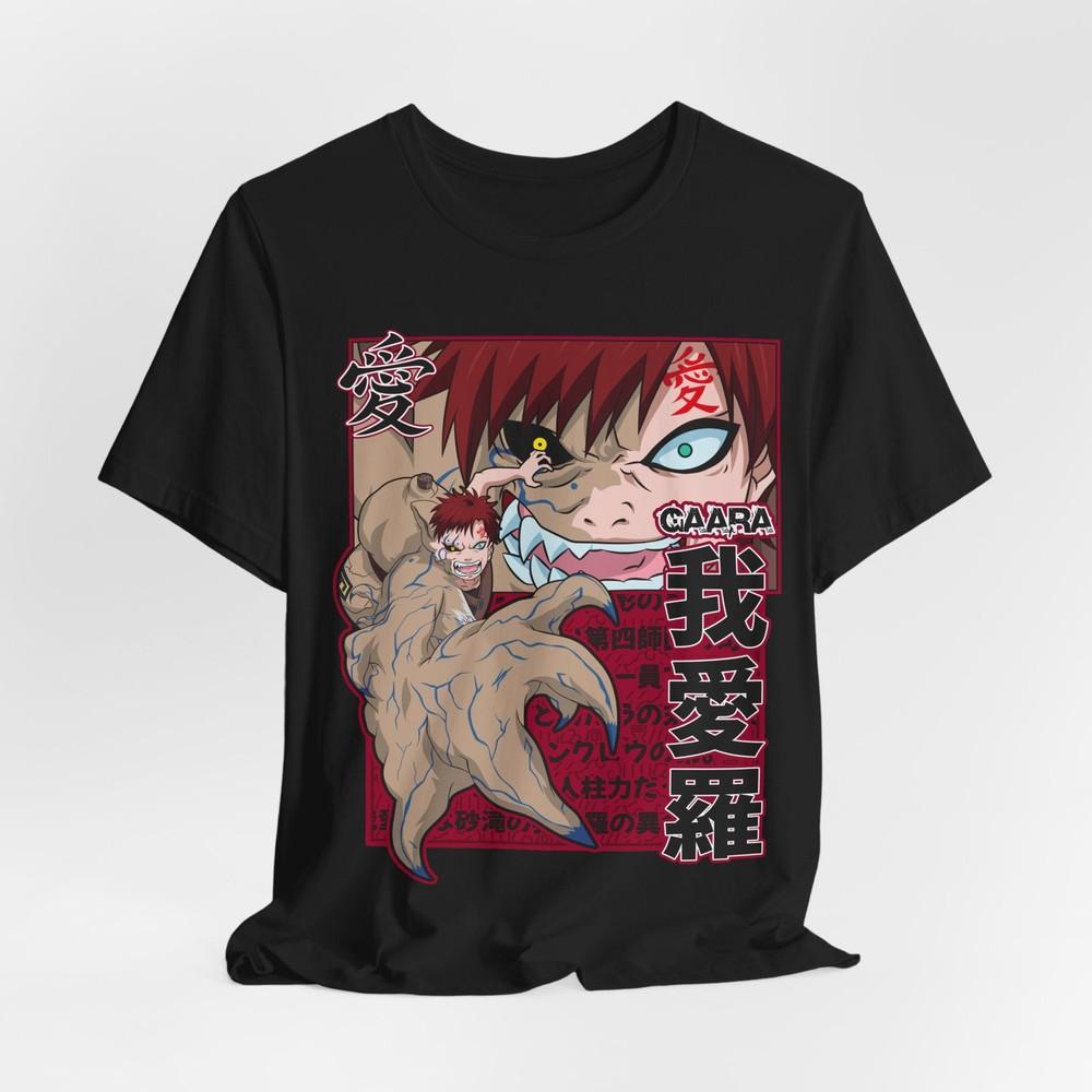 Gaara Anime Graphic Shirt, Unisex T-Shirt Tee Tops, Short Sleeve T-Shirt, Naruto Fan Gift,