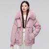 Short Pie Overcomes Women's Winter New Down Cotton Clothes Thickened and Fleece Large Size Warm Jacket