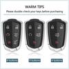 for Cadillac Key Fob Cover 5 Buttons Car Key Case fits Cadi ATS CT6 CTS ELR SRX XTS XT4 XT5 XT6 2025 2024