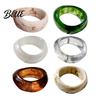 Women Fashion Jewelry Acrylic Resin Chunky Bangle Hypoallergenic Colorful Geometric