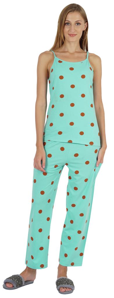 Inkmeso Women Sexy Nightwear Pj set with adjustable Spaghetti strap Sleepwear Pajama