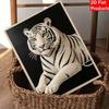 5D DIY Pearl Diamond Painting Kit White Tiger Full Drill Embroidery Mosaic Art Home Wall Decor Gift