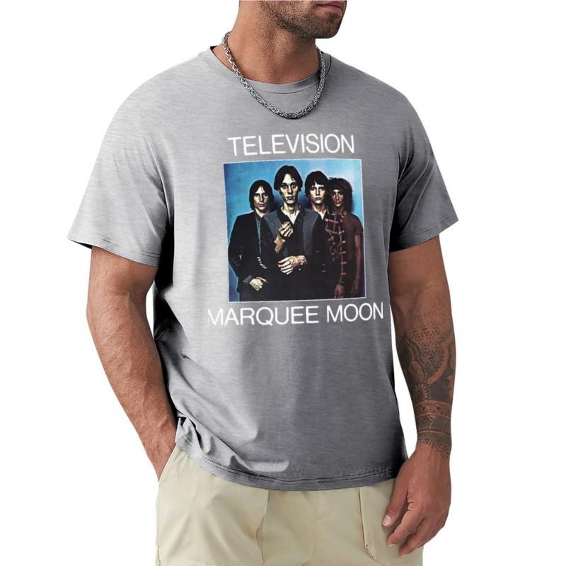 

t-shirt male summer tops Television - Marquee Moon Essential T-Shirt man clothes oversized t shirts tshirts for men S