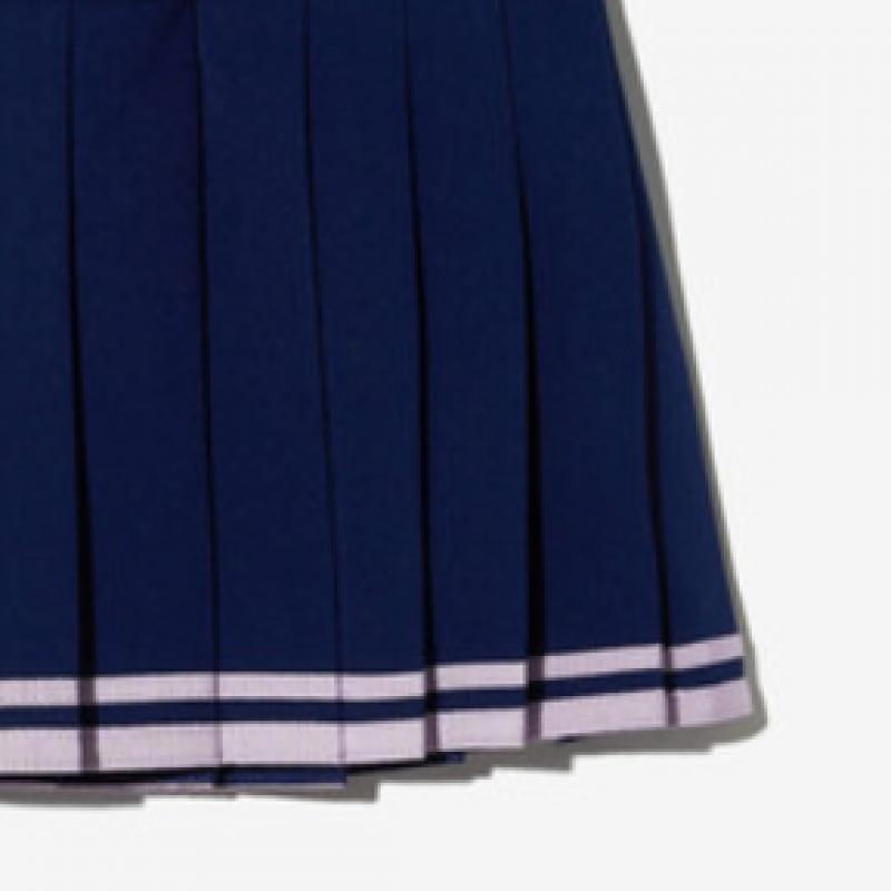 [fila Kids] Falda Plisada con Cinta Hem Fk2skg3401f Nay q0zFk2skg3401fNay