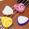 6pcs Guitar Pick Storage Organizers Triangles Durability Performances Grade Pick Storage For Quick Access