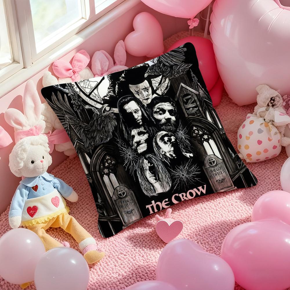 Movie T-The C-Crow Cushion Cover Pattern Printed Pillowcase for Living Room Sofa Cushion Cover & Bedroom Decor