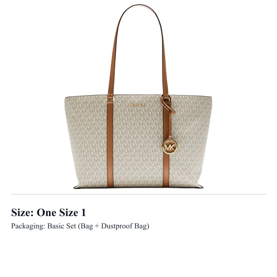 MICHAEL KORS Coated Canvas Tote Bag