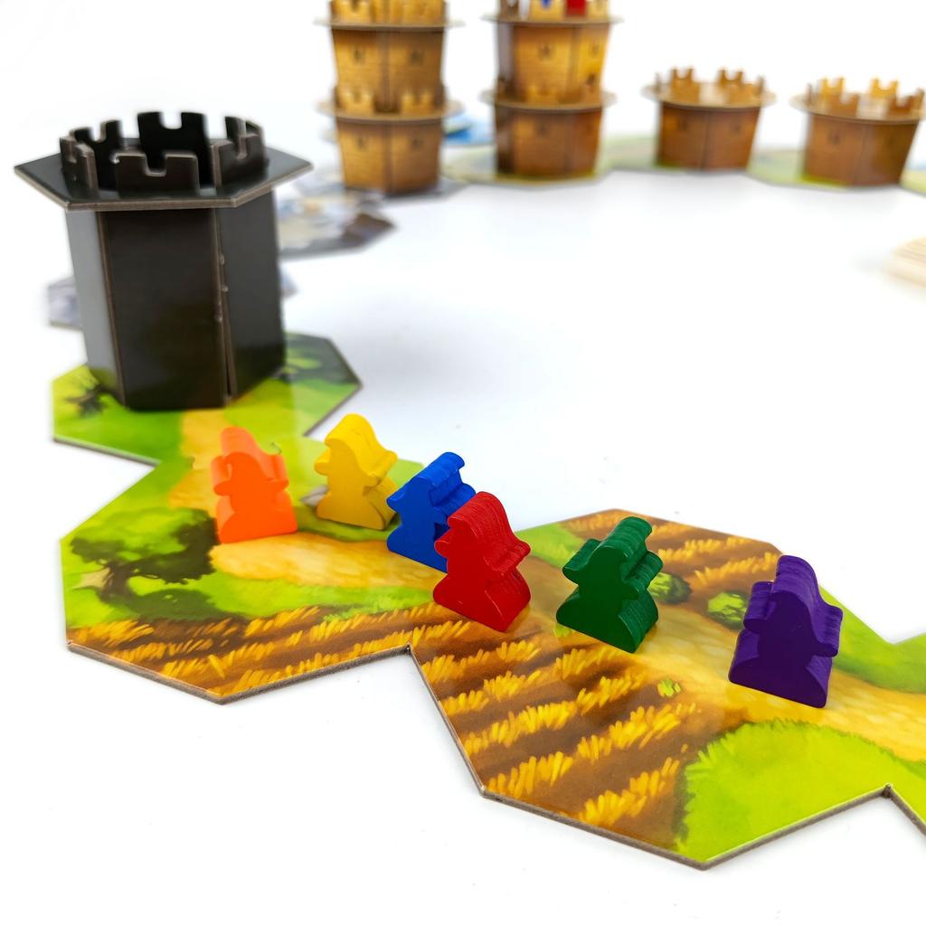 Wandering Towers Strategie-Brettspiel Fangen von Zauberern Bewegung Magische Zaubersprüche Familienspiele für 1-6 Spieler