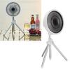 Camping Fan with Tripod 3 In 1 3 Speeds Oscillating Portable Standing Outdoor Fan with Light and Phone  R for Tent Fishing Picnic