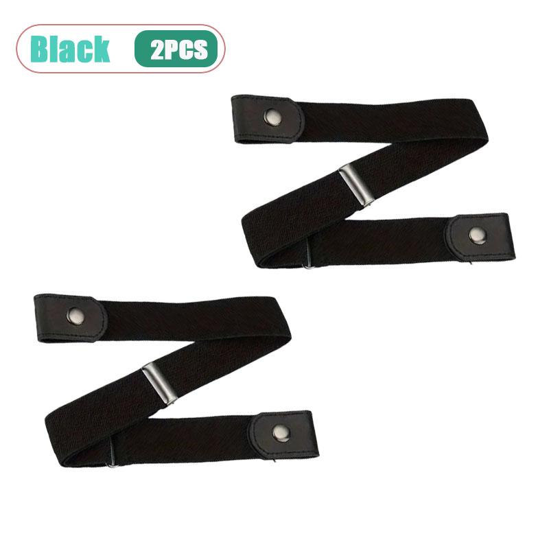 Traceless Invisible Elastic Belt Unisex Stretch Waist Belt for Jeans Pants Adjustable Comfortable Casual Decorative Belt