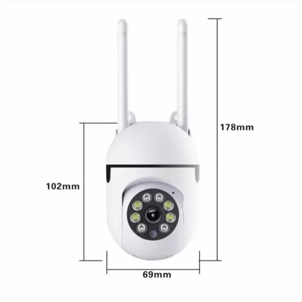 Caméra de Surveillance de Sécurité Sans Fil 8MP PTZ Wifi IP Extérieure Caméras Zoom 4X Suivi Humain IA Audio Bidirectionnel Caméra HD Couleur Nuit Prise UE