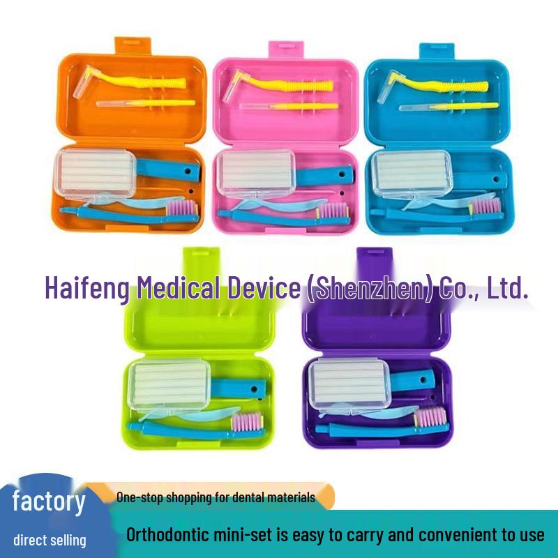 Orthodontic Kit: Wax, Toothbrush, Interdental Brush, Bite Block, Aligner Remover
