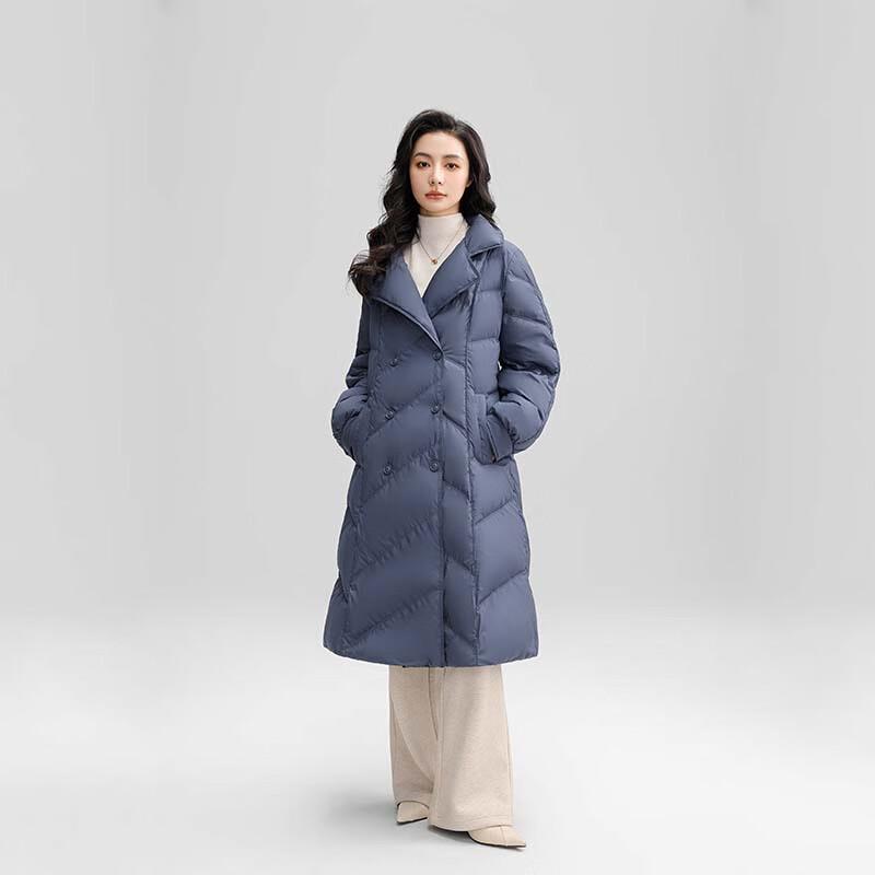 Yaya Women's Long Cinched-Waist Down Jacket