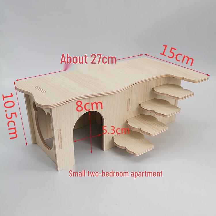 Small Hamster & Sugar Glider Hideout: Cozy Villa for Pet Nests, Bedrooms & Landscaping