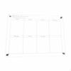 Acrylic Teaching Board, Transparent Doublelevel Display Writing Fridge Note Board