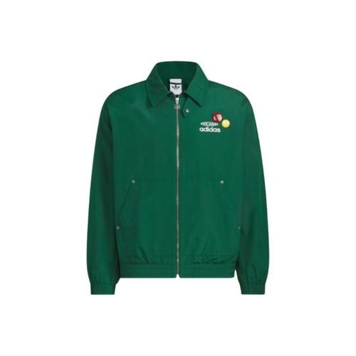 adidas Originals FW25 TEAM Casual Fashion Loose Sports Jacket Men s Dark Green 2XL