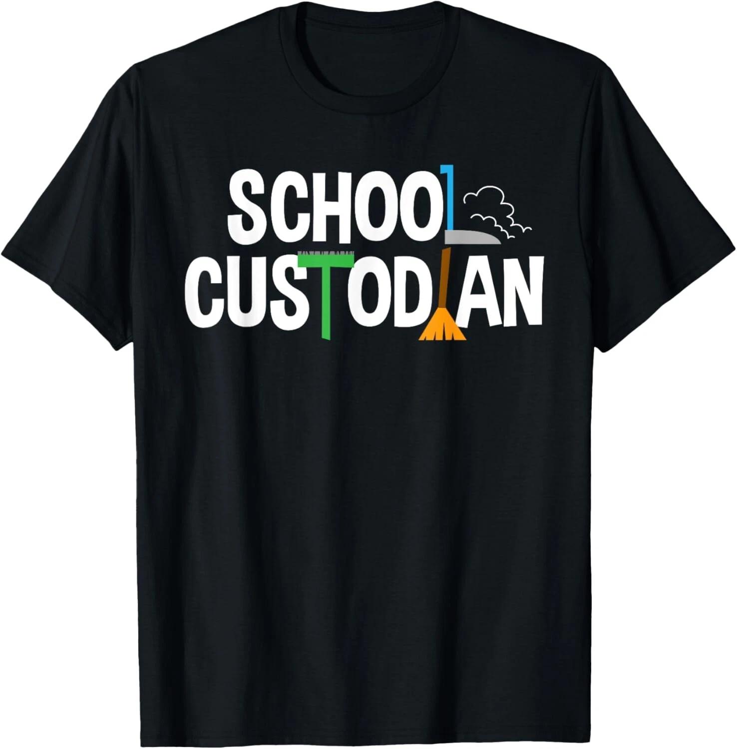

School Custodian Appreciation Gift Janitor Tee Gift Unisex T-Shirt XL