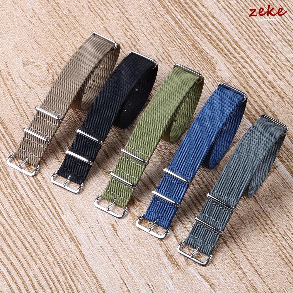 Premium Ribbed Nylon Watch Band 18mm 20mm 22mm for Omega Comfortable Watch Straps Loop Military Washable Blet for Men Watchbands