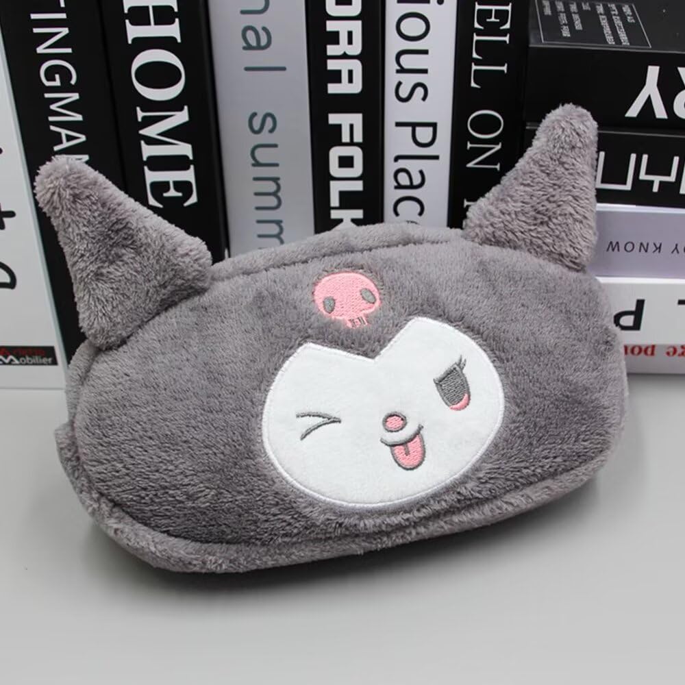 Cute Kuromi and Sanrio Pencil Large Simple Suitable for Kids and and High School Stylish Moe 20 x 11 x 3 C Case, Capacity, Design, Adults, Elementary,
