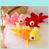Cute Plush Cartoon Goldfish Stuffed Animal Adorable Accompaniment Pillow For Birthdays