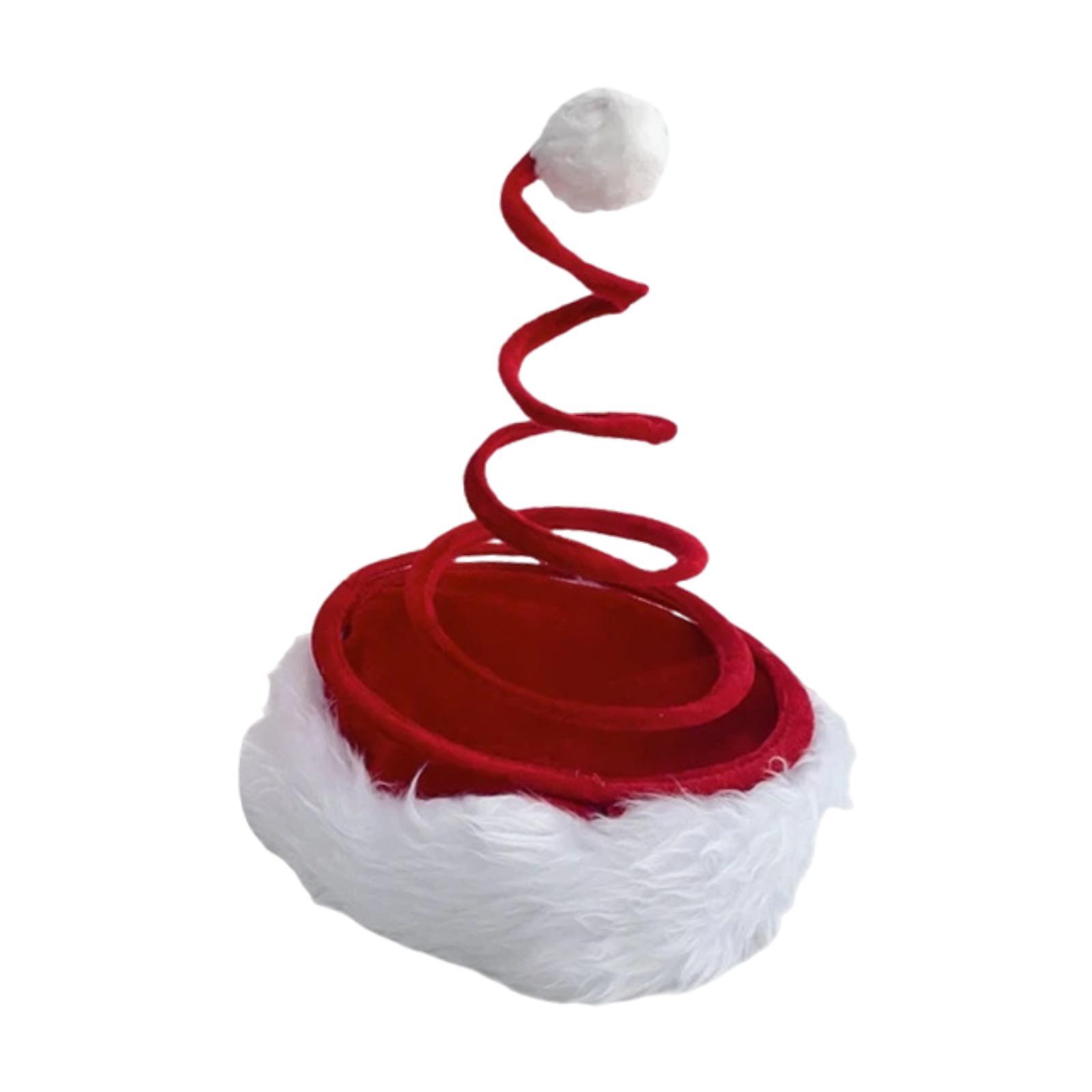

Christmas Spring Hat Funny Soft Novelty Supplies Festival Prop Decorative Santa Claus Hat for Themed Party Men Kids Adults