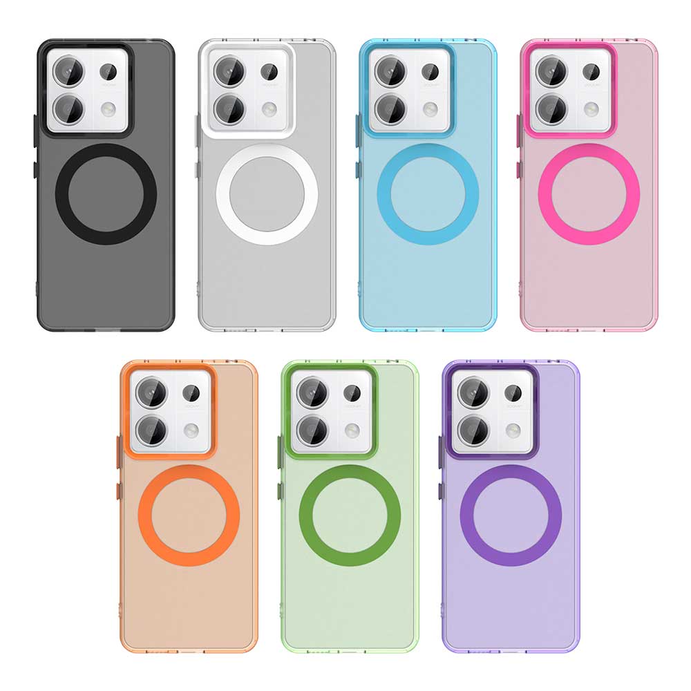 Magsafe Matte Phone Case For Xiaomi Redmi Note 13 13 Pro 13 Pro+ 5G/4G 13R Pro Magnetic Wireless Charging Shockproof Back Cover