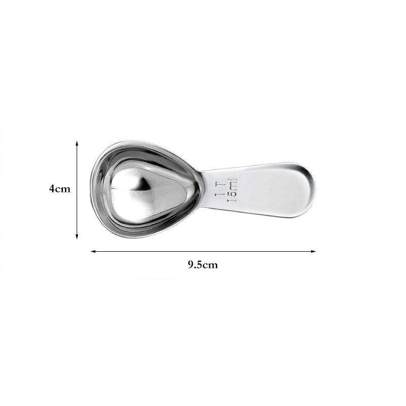 Coffee Scoop Measuring Spoon Short Handle Stainless Steel Kitchen Measuring Spoons Sugar Powder Tablespoon Coffee Accessories