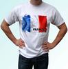 France Flag Design White Kids Boys T-Shirt Top Tee - S S Kids Baby Sizes